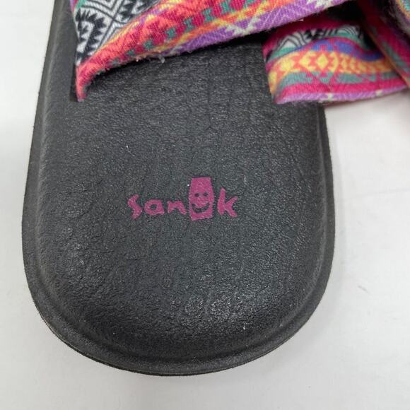 Sanuk Aztec Print Yoga Sling Sandals Size 10 - Picture 6 of 8